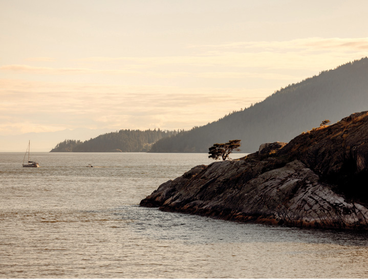 West Vancouver ocean and rocky shoreline